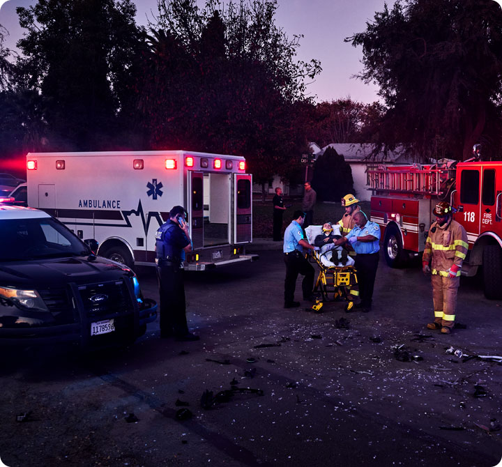On the scene with first responders from all agencies with FirstNet 