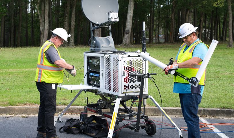 Portable FirstNet cell sites